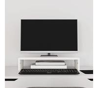 Générique Support de Moniteur Blanc 50x27x10 cm Bois de pin Solide,Appareils électroniques,Accessoires électroniques,Accessoires pour Ordinateurs,Supports pour ordinateurs-813945