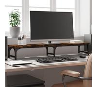 Générique Support de Moniteur chêne fumé 105x23x15,5 cm Bois d'ingénierie,Appareils électroniques,Accessoires électroniques,Accessoires pour Ordinateurs,Supports pour Ordinateurs,Brun,5.8 KG,834012