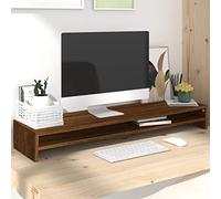Générique Support de Moniteur Chêne Marron 100x24x13 cm Bois d'ingénierie, Accessoires vidéo, Accessoires & pièces pour téléviseurs, Supports pour téléviseurs & écrans, Brun (Poids 7.3KG)