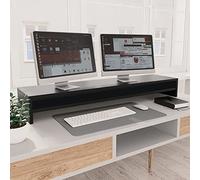 Générique Support de Moniteur Noir 100x24x13 cm Bois d'ingénierie, Accessoires vidéo, Accessoires & pièces pour téléviseurs, Supports pour téléviseurs & écrans, Noir (Poids 7.66KG)