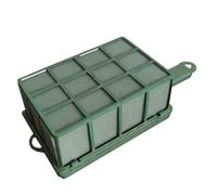 Générique Support de Mousse Verte en Résine Pp Haute Densité avec Poignée, pour Compositions et Arrangements de Fleurs Fraîches DIY