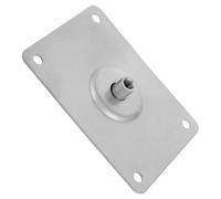 Générique Support de Pad de Batterie Haut, Batterie D'entraînement, Plaque en Métal Argenté, Style Rectangle Incurvé, pour Guitare et Pad de Pratique, Usage à Domicile