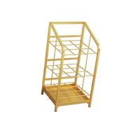 Générique Support De Parapluie De 3 Rangées, Stockage Faisant Le Coin De Seau De Parapluies For La Société Hôtelière De Bureau D'entrée À La Maison(Gold)