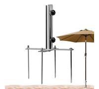 Générique Support de Parasol de Plage - Résistant Au Vent Et Très Solide,Stabilisateur De Parapluie Solaire avec Piquet pour Extérieur,pour Piscine Camping Bateau Été Pêche Extérieur Patio