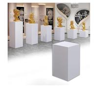 Générique Support de piédestal pour fête, présentoir Blanc pour Mariage, présentoir de Sculptures, Colonne décorative, Cube de piédestal (30 x 30 x 20 cm)