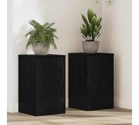 Générique Support de Plante 2 pcs Chêne Noir 30 x 30 x 50 cm,Maison & Jardin, Pelouses & Jardins, Jardinage, Supports pour Plantes, Noir (Poids 13.71KG)