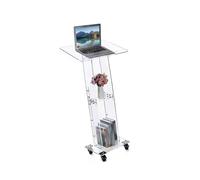 Générique Support De Podium avec Compartiment De Rangement, Table De Conférence 119 Cm avec roulettes, for Discours, Mariages, Hôtel (Comprend Uniquement Les Supports)
