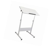 Générique Support De Podium avec roulettes, Angles Réglables Portables, avec Panneau De Bureau Incliné for Les Discours en e Mariage(Color 2,60x40cm)