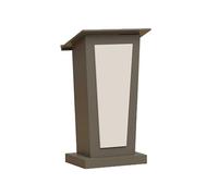 Générique Support De Podium for Pupitre Au Sol, Support De Présentation Robuste en Bois for Salle De vec Étagère Supérieure Inclinée Et Étagère De Rangement