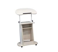 Générique Support De Podium Mobile for La Parole, avec Bureau Incliné Et Deux Panneaux for Salle De Classe, Hauteur Réglable De 85 À 115 Cm(Color 3)