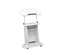 Générique Support De Podium Mobile for La Parole, avec Bureau Incliné Et Deux Panneaux for Salle De Classe, Hauteur Réglable De 85 À 115 Cm(Color 4)