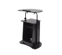 Générique Support De Podium Mobile for La Parole, avec Bureau Incliné Et Deux Panneaux for Salle De Classe, Hauteur Réglable De 85 À 115 Cm(Color 1)
