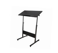 Générique Support De Podium Mobile, Support D'écriture, Angles Réglables avec Panneau De Bureau Incliné for Les Mariages, Discours en lack,80x50cm)