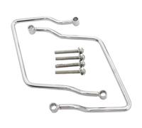 Générique Support De Porte-Bagages Sacoche Moto Chromé 14-24 Cm Universel Support Porte-Bagages Arrière