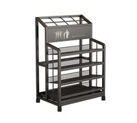 Générique Support De Porte-parapluie À 5 Niveaux For L'entrée, Support De Cannes En Fer, Bac De Rangement For Parapluie Sur Pied, For Bureau, Maison, Hôtel, Boutique(Black,48x32x70cm)