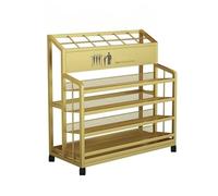 Générique Support De Porte-parapluie À 5 Niveaux For L'entrée, Support De Cannes En Fer, Bac De Rangement For Parapluie Sur Pied, For Bureau, Maison, Hôtel, Boutique(Gold,60x32x70cm)