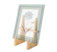 Générique Support de Présentation pour Assiettes | Chevalet Pliable En Bois Pour Étagère Photo | Présentoir à Assiettes Décoratif | pour Cupcake Dessert Livre Image Mariage Charcuterie Fête