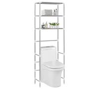 Générique Support de Rangement 3 Niveaux de Toilette Argenté 53x28x169 cm, Maison & Jardin, Accessoires de Salle de Bain, Porte-Serviettes, Argent, (Poids 1.7KG)