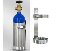 Générique Support de Rangement en Acier pour Bouteilles d'oxygène, Bouteilles de gaz de 2 L, 2,8 L, 4 L et 10 L, Support Fixe pour Bouteilles de protoxyde d'azote, Support/Organisateur pour