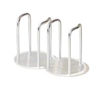 Générique Support de rangement for gobelets jetables bâton long porte-mugs | Support gobelets jetables, bâton long, présentoir mugs, tasses thé eau, organisateur maison(Silver-Double Cup)