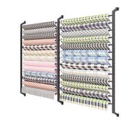 Générique Support De Rangement for Rouleaux De Tissu Commercial,présentoir Mural for Papier Peint,avec Tige Suspension Réglable,Peut Contenir 16/20 Rouleaux(Can Hang 16 Rolls)