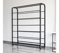 Générique Support de Rangement métallique réglable pour Films adhésifs Vinyle et Tissus de Changement de Couleur Automobile, Tringle de Suspension Commerciale Mobile, pour l'organisation de nappes et