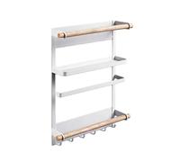 Générique Support De Rangement Mural Mince, Support Ouvert À Espace Étroit, Organisateur De Salle De Bain À 4 Niveaux, Capacité De Charge 8 Kg for Les Endroits Étroits(Color 1)