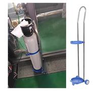 Générique Support de Rangement pour Bouteilles de gaz à 2 Roues - Chariot Mobile léger pour Bouteilles de gaz de 10 L, 15 L et 20 L - Montage Facile, idéal pour Les Maisons de Retraite (110 cm)