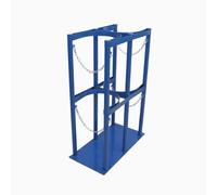 Générique Support de Rangement pour Bouteilles de gaz en Acier, Support de Sol pour Bouteilles d'oxygène, Support Robuste en Acier pour Bouteilles de soudage - Peut Conte