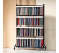 Générique Support de Rangement pour Rouleaux de Tissu, Grande capacité, avec Barre de Suspension réglable et roulettes. Organisateur Robuste en Acier, idéal pour Les bobines de Vinyle et Les Rouleaux