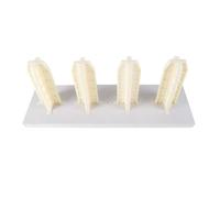 Générique Support De Rangement pour Rouleaux De Tissu, Support pour Rouleaux De Vinyle Blanc, Chariot À Double Couche pour Papier Peint, Rouleau De Tissu, Rouleau De Cuir(4 Pillars)