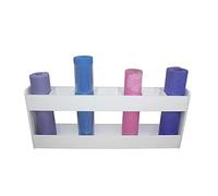 Générique Support de Rangement pour Tapis de Yoga à 7 Compartiments, Support de Tapis de Yoga en Bois pour Salle de Sport à Domicile, Organisateur de Tapis pour écoles maternelles (Couleur :