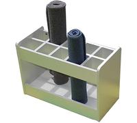 Générique Support de Rangement pour Tapis de Yoga, Support lesté pour Tapis de Yoga, Support de Rangement Multifonctionnel pour la Maison/l'école, présentoir pour Tapis d'exercice (Blanc, PE