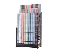 Générique Support De Rouleau De Vinyle À 3 Niveaux,Rangement for Rouleaux De Tissu,Chariot for Tissu Textile avec Pieds Réglables,for Le Rangement du Papier Peint en Cuir