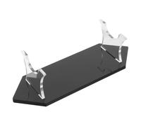 Générique Support de Sabre en Acrylique - Présentoir de Table pour flûte à de Poignard, Support Transparent et Noir Compatible avec la poignée FX | Présentoir de Collection 24 cm