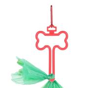 Générique Support de Sac à crottes de Chien, Porte-Sac à crottes de Chien | Portable Distributeur de sacs de déche Rouge