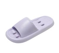 Générique Support de Salle de Bain Creux Unisexe pour Couple, Couleur Unie, Bout Ouvert, Support Anti Fuite pour Tente Bottes Compensées Noires Femmes Bout Fermé (Purple, 38)