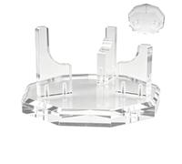Générique Support De Sphère - Acrylique | Présentoir De Boule De Robuste | Socle Transparent Pour Roches Minéraux Fossiles Décoration Vitrine Bureau Étagère Armoire
