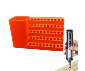 Générique Support de stockage de forets électriques-support d' de tournevis de précision, fixation antidérapante, organisateur d'outils électriques | Atelier, armoire, remise, sous-sol, garage, r