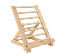 Générique Support De Tablette en Bois - 24,8x18,5x5,3 Cm | Porte-Livre De Lecture Pliant | Socle De Bureau pour Liseuses, Smartphones, Recettes De Cuisine Et Travail Au Bureau