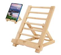 Générique Support de Tablette réglable - Support de Livre en Bois, de Livre de Cuisine, de téléphone Portable de Bureau | Tablette Multi-Angle et Affichage de de Cuisine avec Trou de charg