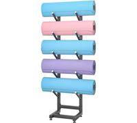 Générique Support de Tapis de Yoga en Acier, Support de Rouleau en Mousse, étagère de présentation de Rouleau en Mousse de Skateboard, Organisateur de Tapis de Yoga Simple et Double Face, su