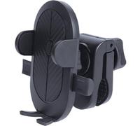 Générique Support de Téléphone à Clip, Support Téléphonique pour Poussette et Vélo Trolley, Noir, Plastique, Clip-on, Structure Simple, Maintien Stable, Résistant aux Dommages