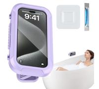 Générique Support De Téléphone De Douche - Supporst Mural Étanche Rotatif À 360 Degrés pour Téléphone De Douche, Accessoires De Salle De Bain - Support Mural Étanche pour Salle De Bain, Cuisine