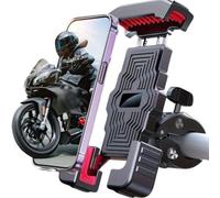 Générique Support De Téléphone De Vélo pour Trek Domane+/Checkpoint+/Rail/Fuel EXe/Powerfly/Allant+/Verve+/FX+, Support Rotatif À 360 ° Téléphone Anti-Vibration,B Black Red-A
