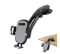 Générique Support de téléphone de Voiture - Support incurvé Le Bas, Rotatif à 360 degrés | Supports de téléphone à Ventouse réglables, Universel pour Pare-Brise de Tableau de Bord, poignée