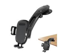 Générique Support de téléphone de Voiture - Support incurvé Le Bas, Rotatif à 360 degrés | Supports de téléphone à Ventouse réglables, Universel pour Pare-Brise de Tableau de Bord, poignée