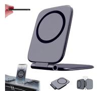 Générique Support De Téléphone Magnétique Pliable Anti-Vibrations pour Voiture, Modèle 2026, Ultra-Fin Et Pliable, Réglable à 270°, avec Support Multifonctionnel pour Tableau De Bord(1PC)