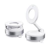 Générique Support de téléphone magnétique sous Vide, réglable à 360 degrés pour Voiture, Aimant Puissant 2800 GF, Support de téléphone Portable à Ventouse Pliable pour Tableau de Bord/Pare-Brise