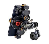 Générique Support de téléphone Moto à 5 Griffes antivibrations Guidon libération Rapide Rotatif 720 pour Snowmobile Golf Cart